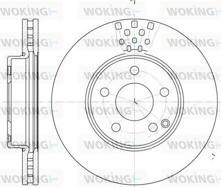 Woking D6676.10 - Brake Disc autospares.lv