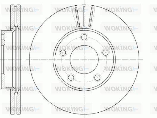 Woking D6671.10 - Brake Disc autospares.lv