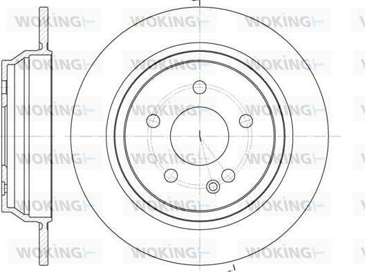 Woking D6678.00 - Brake Disc autospares.lv