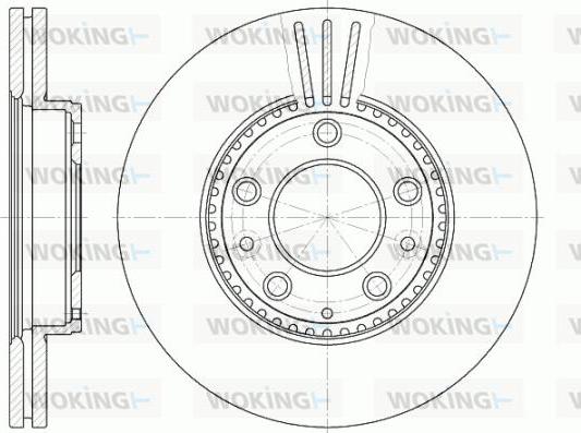 Woking D6673.10 - Brake Disc autospares.lv