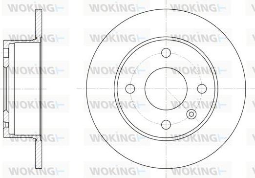 Woking D6095.00 - Brake Disc autospares.lv