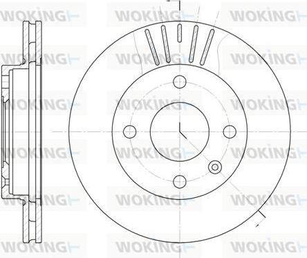 Woking D6096.10 - Brake Disc autospares.lv