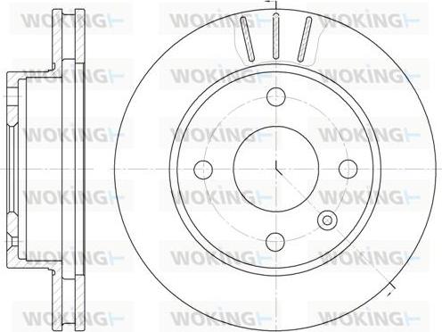 Woking D6097.10 - Brake Disc autospares.lv