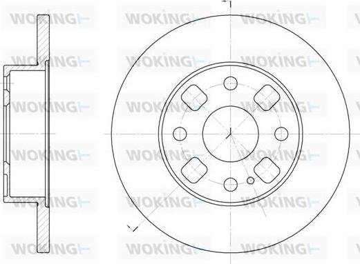 Woking D6054.00 - Brake Disc autospares.lv