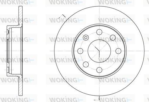 Woking D6057.00 - Brake Disc autospares.lv