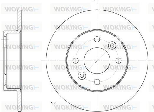 Woking D6066.00 - Brake Disc autospares.lv