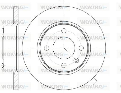 Woking D6060.00 - Brake Disc autospares.lv