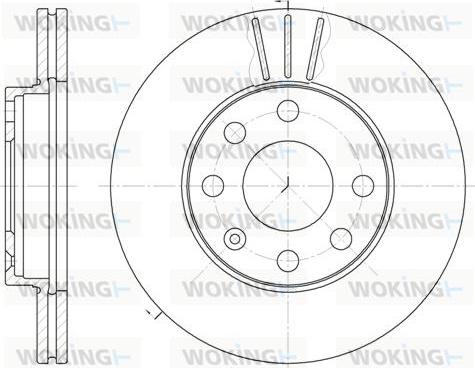 Woking D6061.10 - Brake Disc autospares.lv