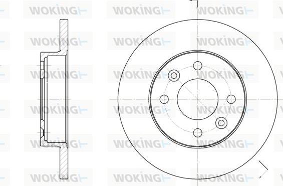 Woking D6067.00 - Brake Disc autospares.lv