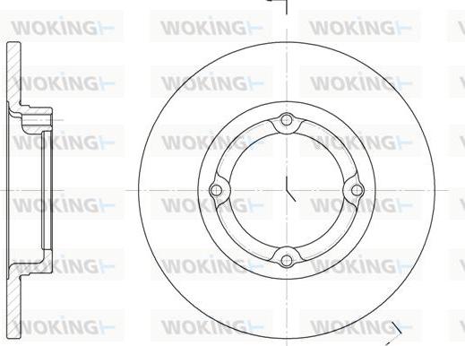 Woking D6014.00 - Brake Disc autospares.lv