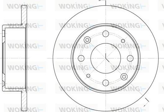 Woking D6015.00 - Brake Disc autospares.lv