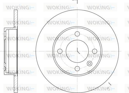 Woking D6086.00 - Brake Disc autospares.lv