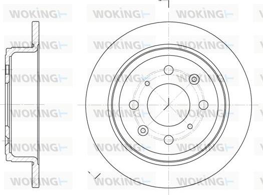 Woking D6083.00 - Brake Disc autospares.lv