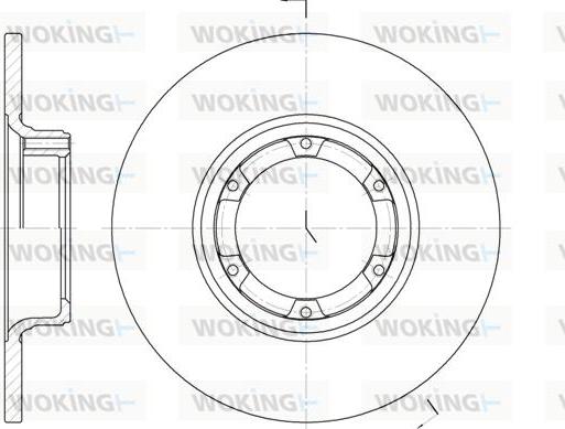 Woking D6033.00 - Brake Disc autospares.lv