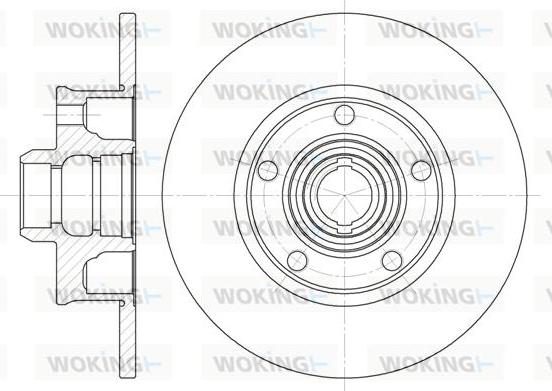 Woking D6025.00 - Brake Disc autospares.lv