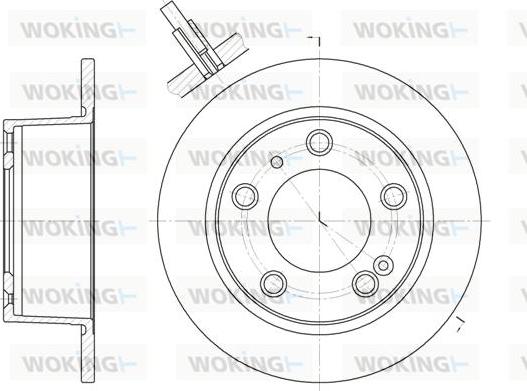 Woking D6020.00 - Brake Disc autospares.lv