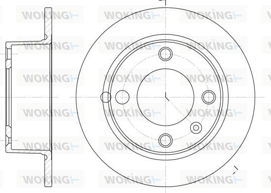 Woking D6023.00 - Brake Disc autospares.lv