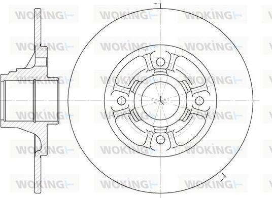 Woking D6073.00 - Brake Disc autospares.lv