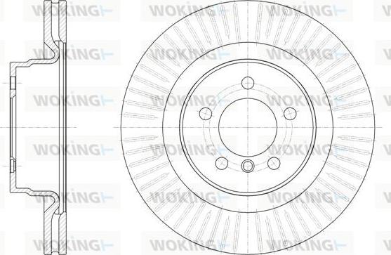 Woking D61999.10 - Brake Disc autospares.lv