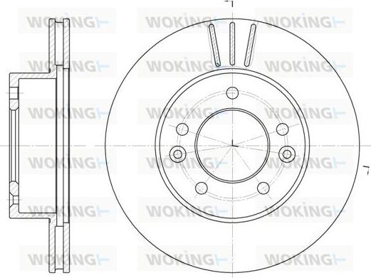 Woking D61996.10 - Brake Disc autospares.lv