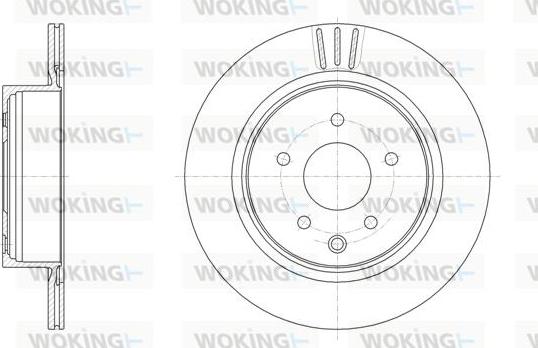 Woking D61991.10 - Brake Disc autospares.lv