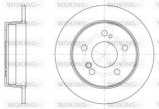 Woking D6194.00 - Brake Disc autospares.lv