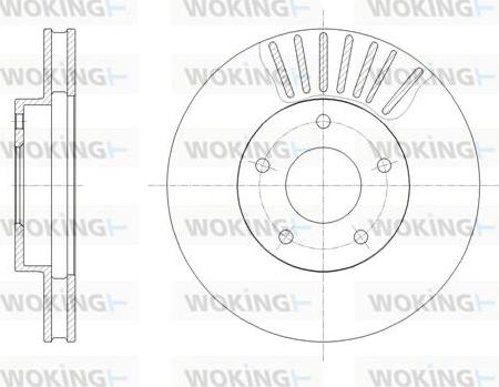 Woking D61954.10 - Brake Disc autospares.lv