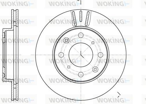 Woking D61951.10 - Brake Disc autospares.lv