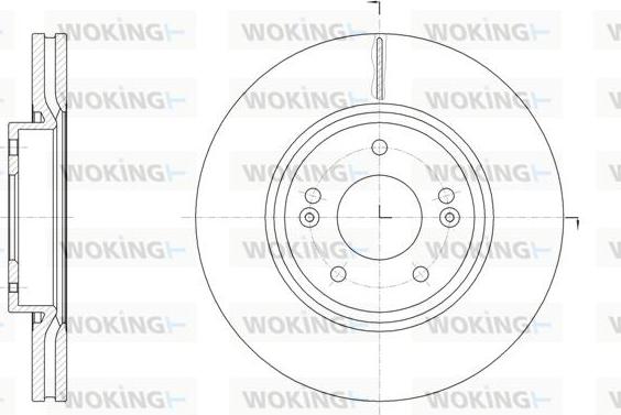 Woking D61904.10 - Brake Disc autospares.lv