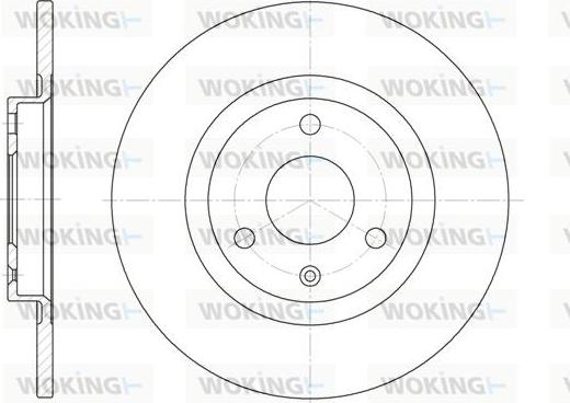 Woking D6190.00 - Brake Disc autospares.lv