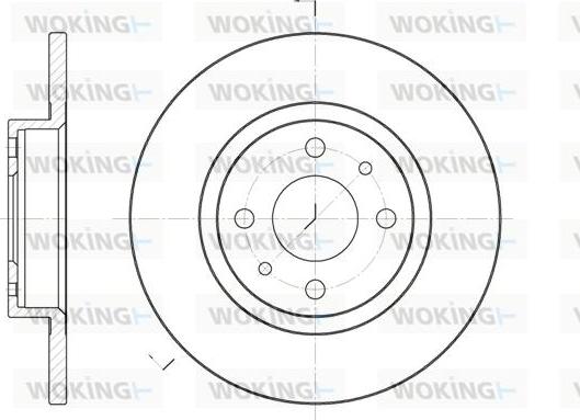 Woking D6191.00 - Brake Disc autospares.lv