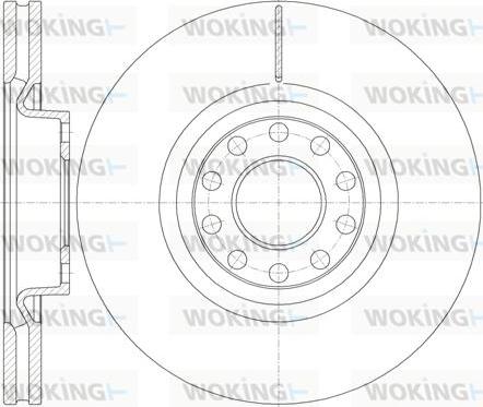 Woking D61987.10 - Brake Disc autospares.lv