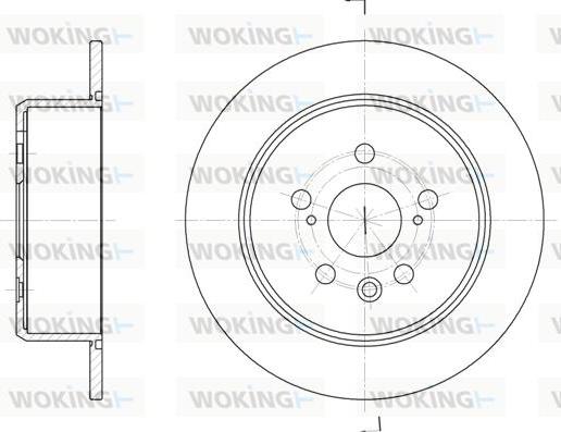 Woking D61934.00 - Brake Disc autospares.lv