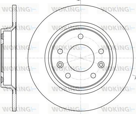 Woking D61937.00 - Brake Disc autospares.lv