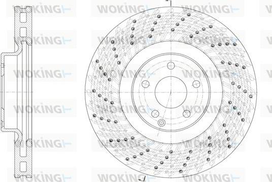 Woking D61925.10 - Brake Disc autospares.lv