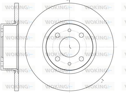 Woking D6192.00 - Brake Disc autospares.lv