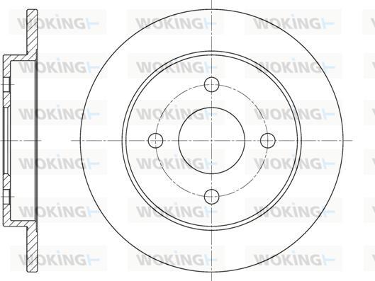 Woking D61928.00 - Brake Disc autospares.lv