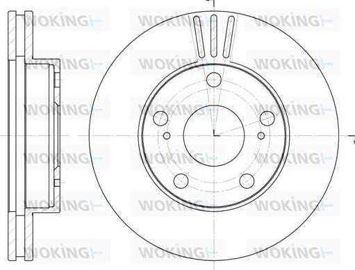 Woking D61976.10 - Brake Disc autospares.lv