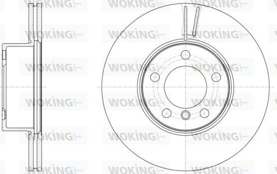 Woking D61496.10 - Brake Disc autospares.lv