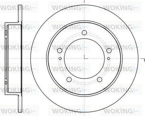 Woking D61490.00 - Brake Disc autospares.lv