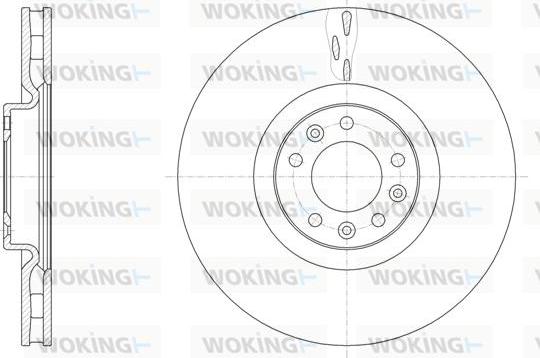 Woking D61498.10 - Brake Disc autospares.lv