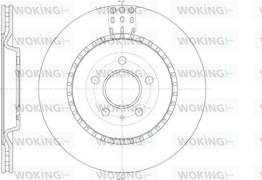 Woking D61492.10 - Brake Disc autospares.lv