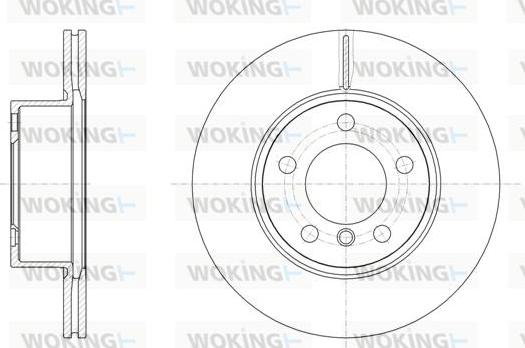 Woking D61449.10 - Brake Disc autospares.lv