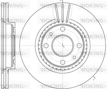 Woking D6144.10 - Brake Disc autospares.lv