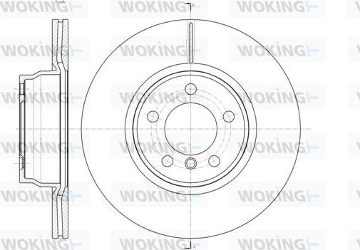 Woking D61452.10 - Brake Disc autospares.lv