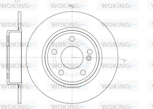 Woking D61465.00 - Brake Disc autospares.lv