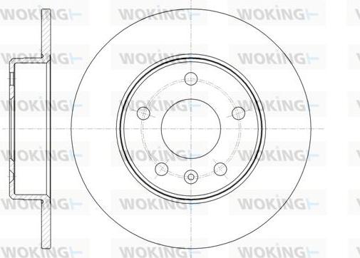 Woking D61468.00 - Brake Disc autospares.lv