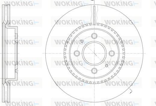 Woking D61463.10 - Brake Disc autospares.lv