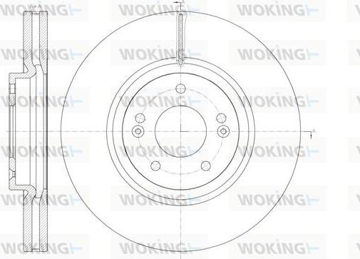 Woking D61462.10 - Brake Disc autospares.lv