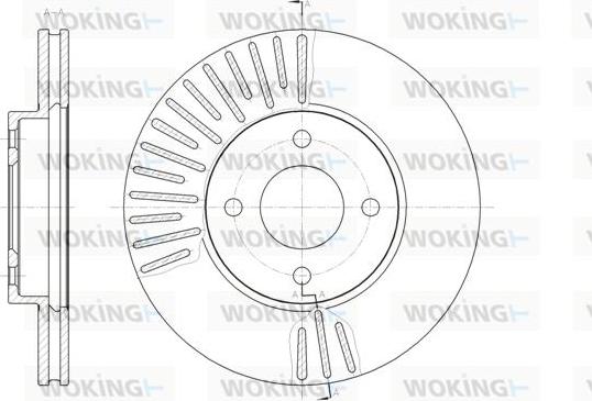 Woking D61467.10 - Brake Disc autospares.lv